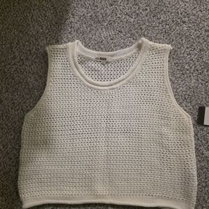 REEF White Knit Tank Top